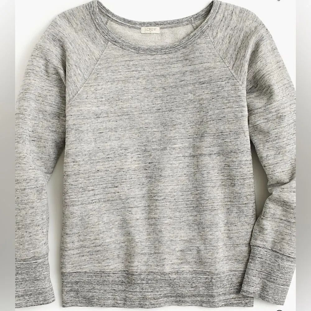 J.Crew Heather Gray Raglan Sweatshirt Size Small Casual Lounge Top